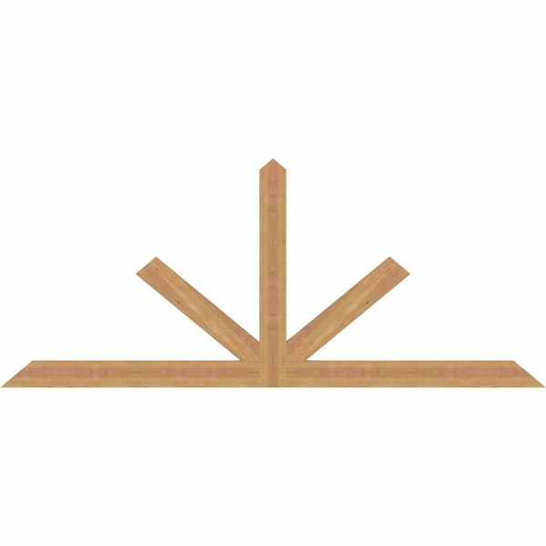 Ekena Millwork Saratoga Timber Gable Bracket, Western Red Cedar, 72"W x 30"H x 1 1/2"D x 3 1/2"F, 10/12 Pitch GBW072X30X0204SAR00SWR - main